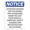 Signmission OSHA Sign, 24" H, Rigid Plastic, Attention Drivers Following Sign, Portrait, 1824-V-10196 OS-NS-P-1824-V-10196 - alternate 1